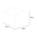 Sanus L drivhus i polycarbonat og aluminium 220x360-430-500x205h Pris