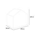 Sanus WM drivhus i polycarbonat og aluminium 290x150-220-290x220h Pris