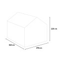 Sanus WL drivhus i polycarbonat og aluminium 290x360-430-500x220h Pris