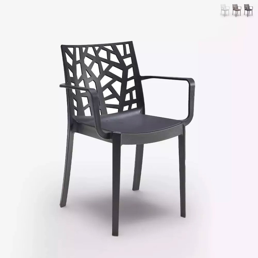 Matrix Armchair BICA spisebordsstole med armlæn plastik spisestole På Tilbud