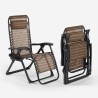 Foldbar zero gravity udendørs lænestol med nakkestøtte Elgon Mængderabat