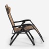 Foldbar zero gravity udendørs lænestol med nakkestøtte Elgon Rabatter