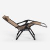 Foldbar zero gravity udendørs lænestol med nakkestøtte Elgon Tilbud