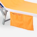 Strandhåndklæde i mikrofiber med 2 lommer til Santorini og Italia solsenge Udvalg