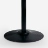 Rundt spisebord i moderne stil 120cm i sort træ Blackwood+ Udsalg