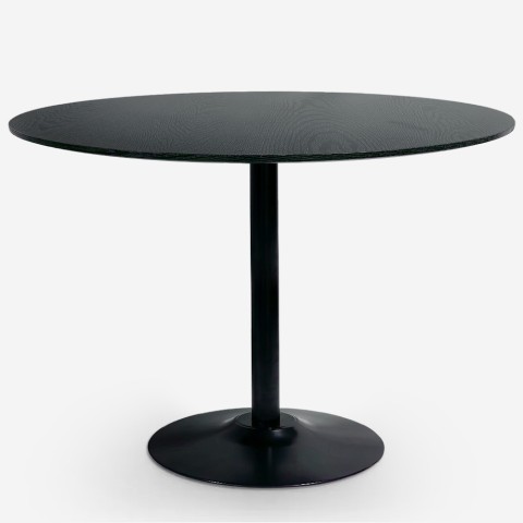 Rundt spisebord i moderne stil 120cm i sort træ Blackwood+ Kampagne