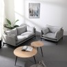 Moderne 2-personers sofa til stuen polstret i grå stof Bonn Udvalg