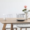 Rektangulært spisebord i fyrretræ 120x80cm Ennis Rabatter