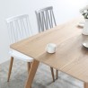 Rektangulært spisebord i fyrretræ 120x80cm Ennis Udvalg
