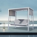 Hængesofa til haven med 3 siddepladser og skygge i aluminium Mirage Rabatter