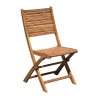 Sammenklappelig havestol i træ til udendørs brug på altan eller terrasse Giava Kampagne