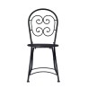 Sæt med 2 klapstole i jern til udendørs brug i bistro stil Roche Udsalg