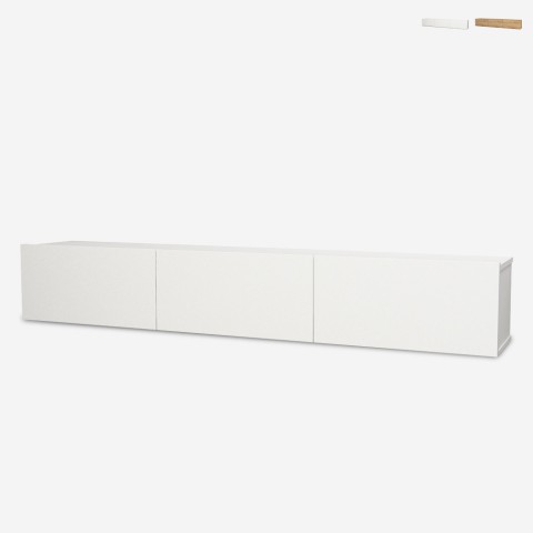 Svævende vægmonteret TV-bord med 3 låger 180cm i moderne design Damla Kampagne