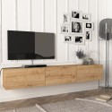 Svævende vægmonteret TV-bord med 3 låger 180cm i moderne design Damla Udsalg