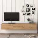 Svævende vægmonteret TV-bord med 3 låger 180cm i moderne design Damla Model