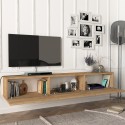 Svævende vægmonteret TV-bord med 3 låger 180cm i moderne design Damla Egenskaber