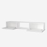 Vægmonteret svævende TV-bord 180cm med 2 låger 1 hylde i moderne design Hilary Rabatter