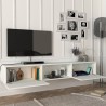 Vægmonteret svævende TV-bord 180cm med 2 låger 1 hylde i moderne design Hilary Valgfri