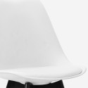 Moderne spisebordsstol i skandinavisk Tulip stil med sorte ben Nordica BE Egenskaber