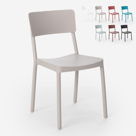 Liner AHD design spisebords stol stabelbar i farverig polypropylen Kampagne