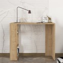 Skrivebord i træ med 3 hylder 90x40x74cm til moderne kontor Netenya Udsalg