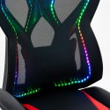 Gaming stol ergonomisk og justerbar med RGB lys Gundam Mål