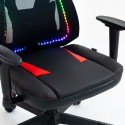 Gaming stol ergonomisk og justerbar med RGB lys Gundam Pris