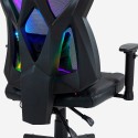 Gaming stol ergonomisk og justerbar med RGB lys Gundam Billig