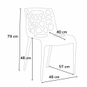 Gelateria AHD stol spisebordsstole design polypropylen i mange farver 