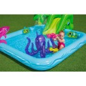Bestway 53052 Oppustelig akvarium badebassin med rutsjebane til børn pool Tilbud