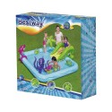 Bestway 53052 Oppustelig akvarium badebassin med rutsjebane til børn pool Udvalg