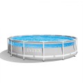 Intex rund fritstående pool 427x107cm Prisma Frame Clearview 26722 Kampagne