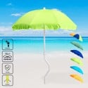 Dioniso GiraFacile 180cm patenteret strand parasol af bomuld med anker 