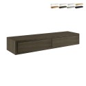 Domino Maxi vægmøbel 88x13x23cm kommode med 2 skuffer vægophængt hylde Udvalg