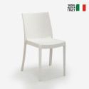 Sæt med 23 Perla BICA spisebordsstole stabelbare plastik spisestole 