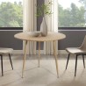 Rundt spisebord til køkken 80cm design i træ Frajus På Tilbud