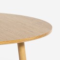 Rundt spisebord til køkken 80cm design i træ Frajus Tilbud