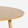 Rundt spisebord til køkken 80cm design i træ Frajus Tilbud
