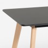Spisebord i træ 120x80cm i hvid eller sort Demant Model