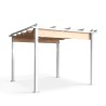 Pergola til haven med skygge 3x3m havepavillon i aluminium Firenze UV Moon Udvalg