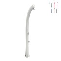 Solopvarmet udendørs bruser 26 liter med moderne armatur New Happy Udsalg