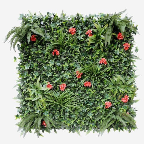 Kunstig altidgrøn hæk 100x100cm 3D planter have Lemox Kampagne