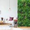 Kunstig plantevæg 100x100cm realistisk hæk til hus og have Ilex Tilbud