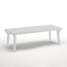 Havemøbelsæt havebord med udtræk 160-220cm og 6 stole i hvid Liri Light Billig
