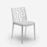 Havemøbelsæt havebord med udtræk 160-220cm og 6 stole i hvid Liri Light 
