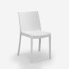 Havemøbelsæt med havebord 80x80cm og 4 udendørs stole i hvid Provence Light 