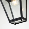 Udendørs loftlampe i metal klassisk hængende design Alford Place Tilbud