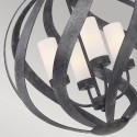 Moderne design loftlampe lysekrone 4 lys Blacksmith Tilbud