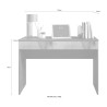 Moderne pladsbesparende kontorbord med skuffe 110x50x76cm Liam Billig