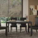 Spisebord køkken 140x90cm i træ moderne jernben Sartel Tilbud